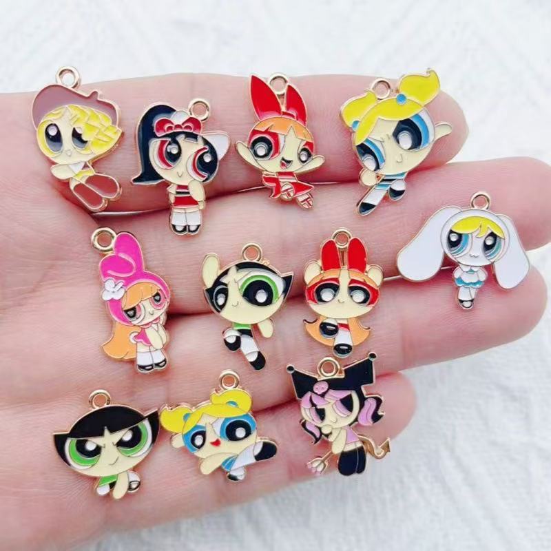 Jewelry Making Earrings - 10 peças de pingente de menina