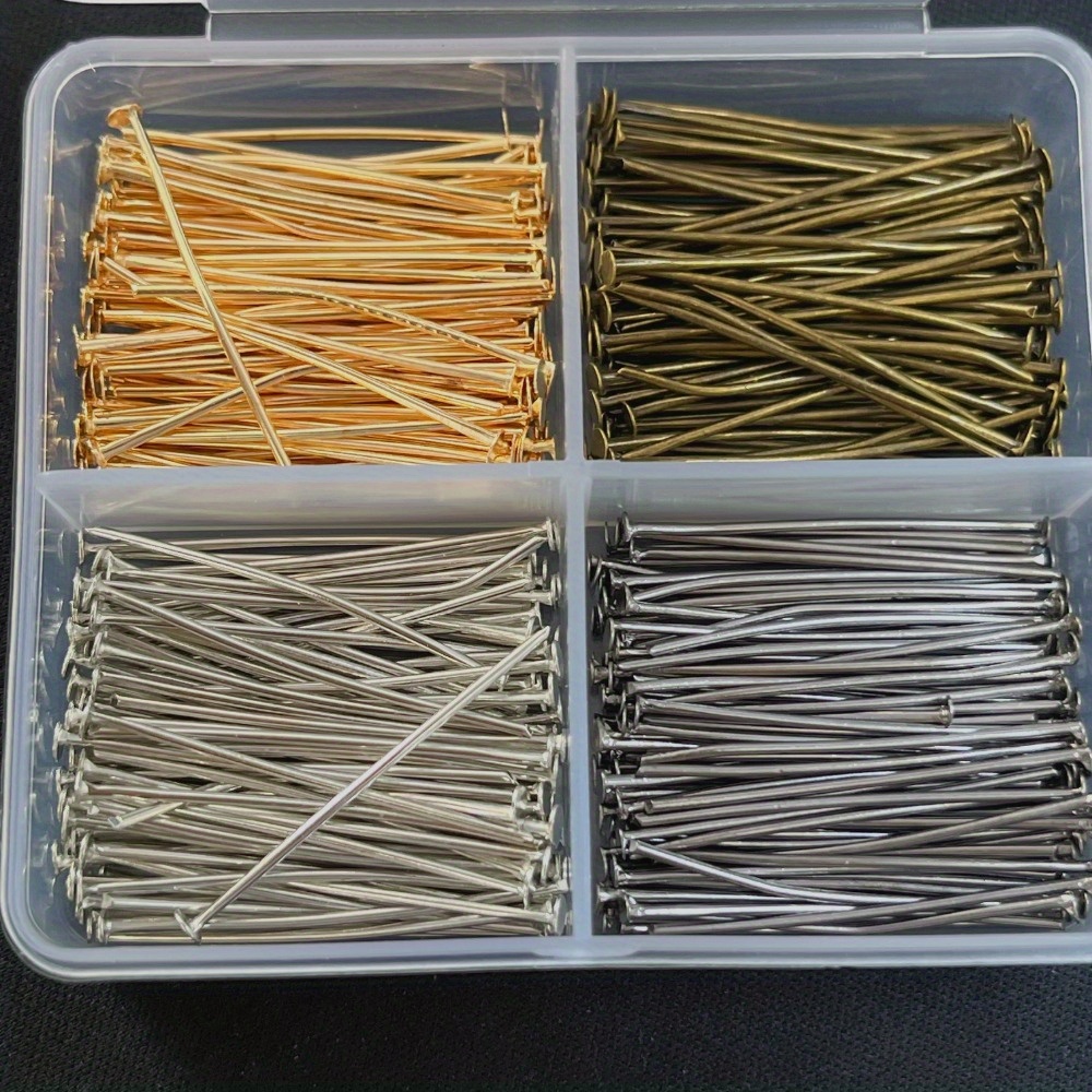 Jewelry Making Box - 400 peças de Alfinetes de Cabeça