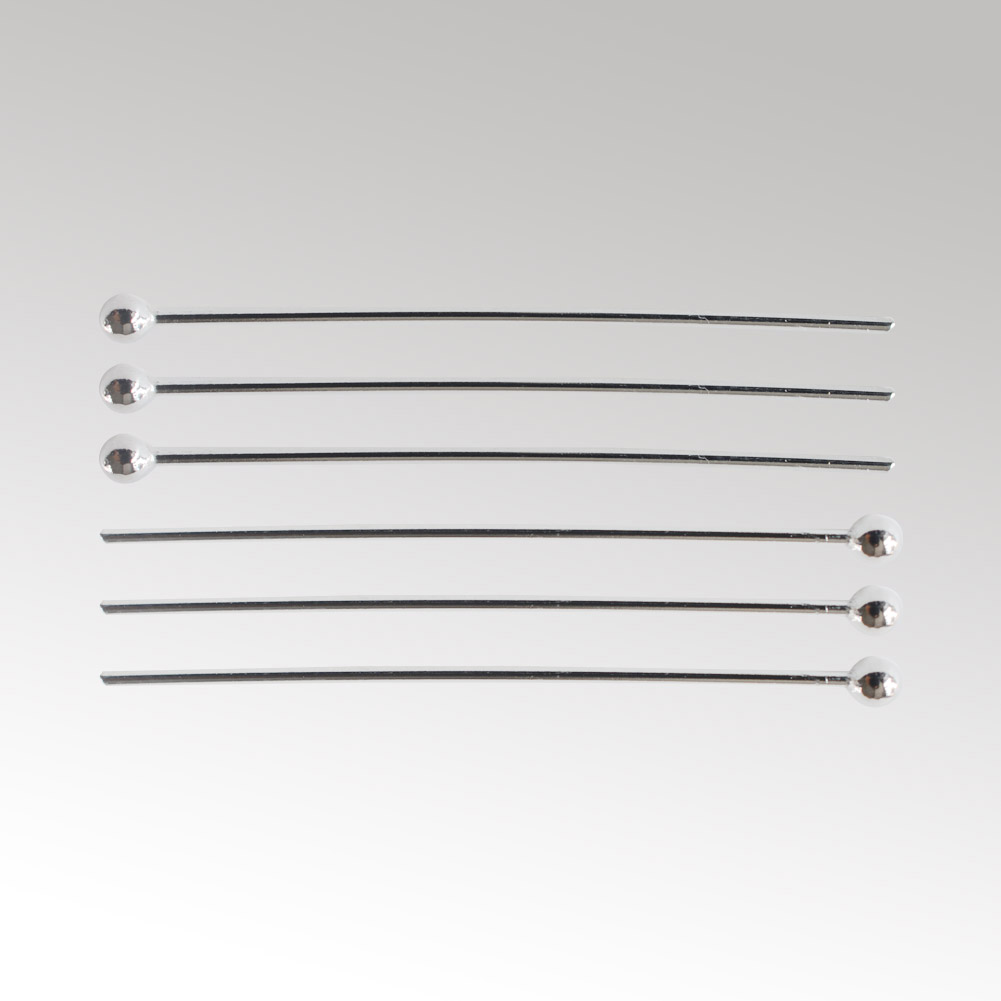 Jewelry Making Jig - Alfinetes de cabeça esférica em prata