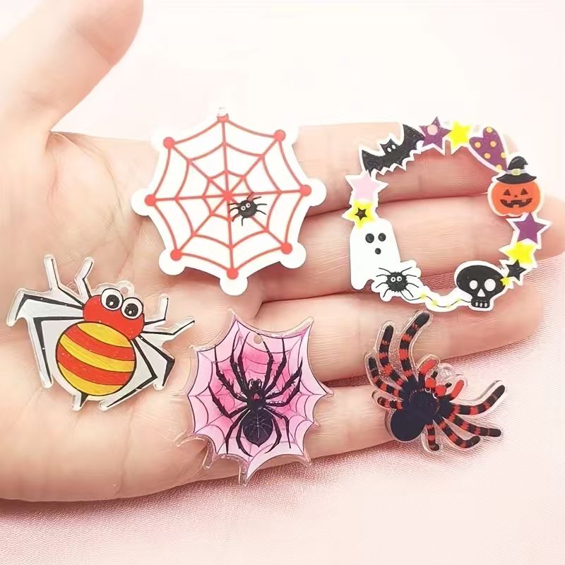 Pingente de aranha de acrílico - Jewelry Making Earrings avaliação e preço