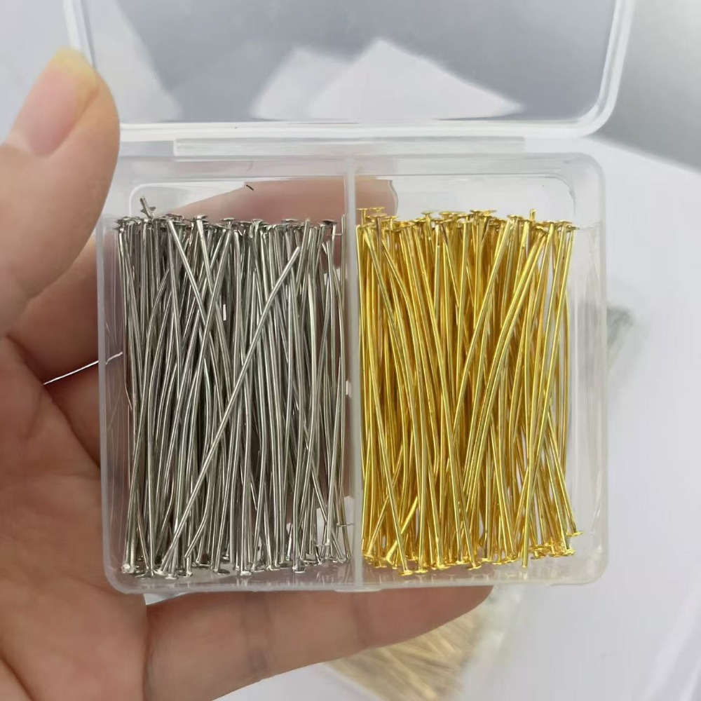 200 Agulhas de Cabeça de Ferro - Jewelry Making Box avaliação e preço