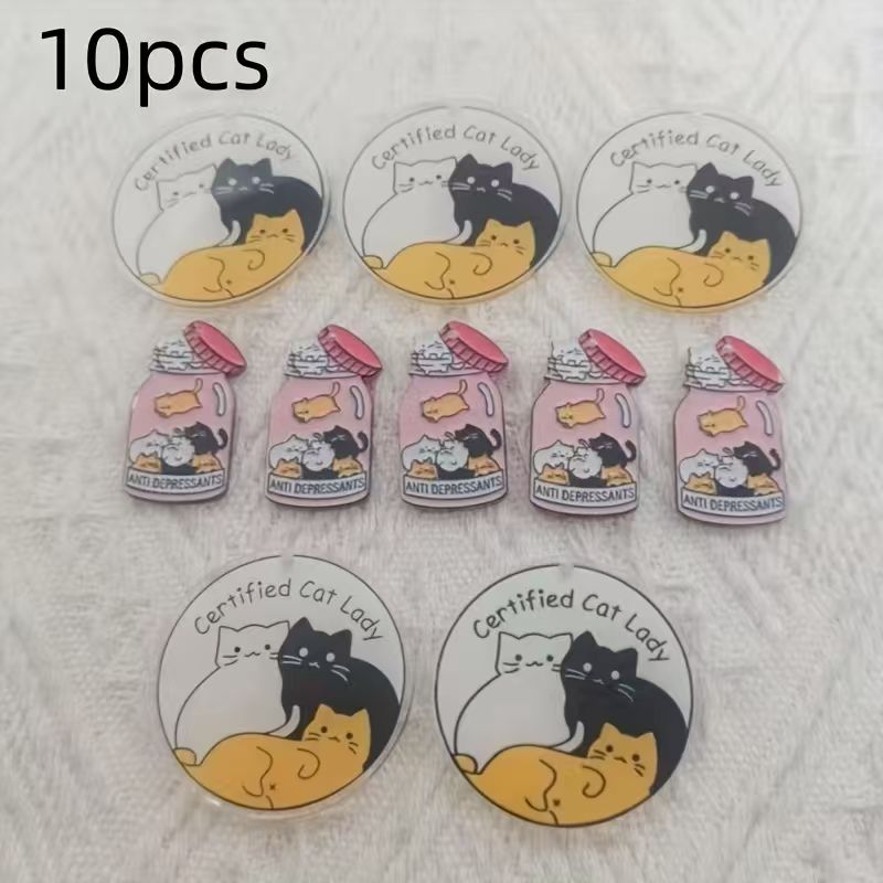 Pingente de gato fofo em acríl - Jewelry Making Earrings avaliação e preço