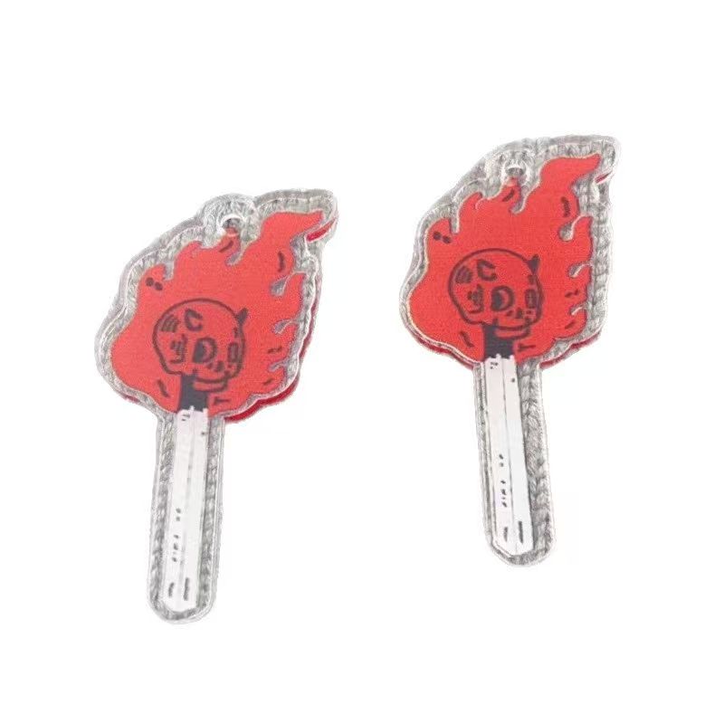 Pingente de crânio em acrílico - Jewelry Making Earrings avaliação e preço