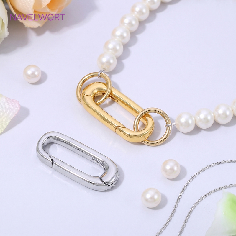1/2/4 Peças Fecho Oval Banhado - Jewelry Making Ideas avaliação e preço