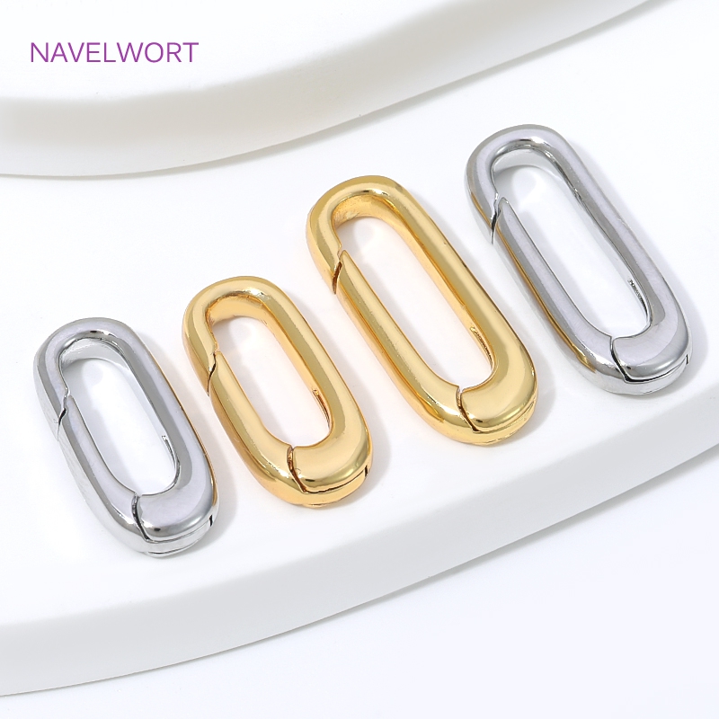 1/2/4 Peças Fecho Oval Banhado - Jewelry Making Ideas avaliação e preço