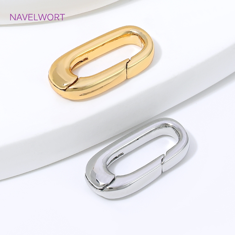 1/2/4 Peças Fecho Oval Banhado - Jewelry Making Ideas avaliação e preço