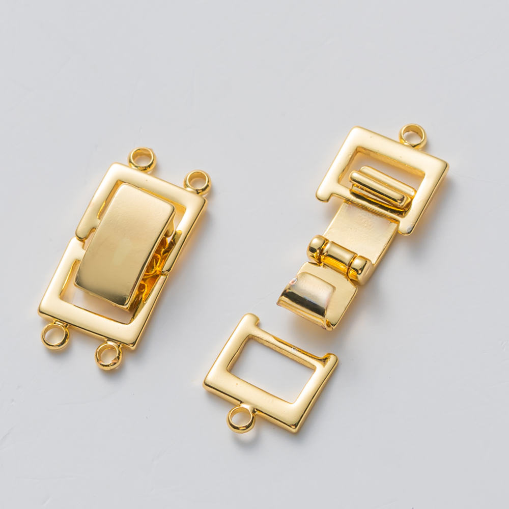 2 pçs 14k banhado a ouro fecho - Jewelry Making Kit For Adults avaliação e preço