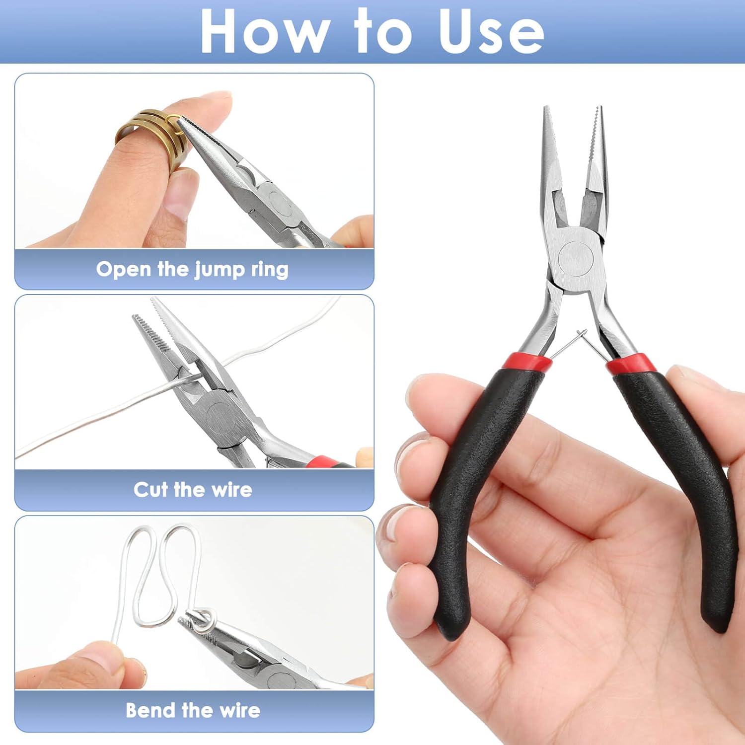 Alicate de bico fino para fabr - Jewelry Making Needle Nose Pliers avaliação e preço