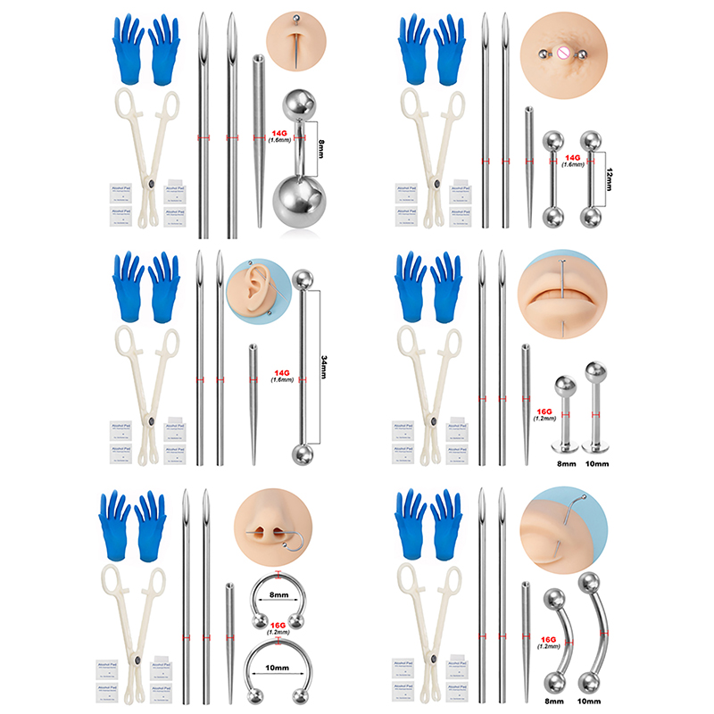 Kit de piercing corporal de aç - Jewelry Making Needle Nose Pliers avaliação e preço